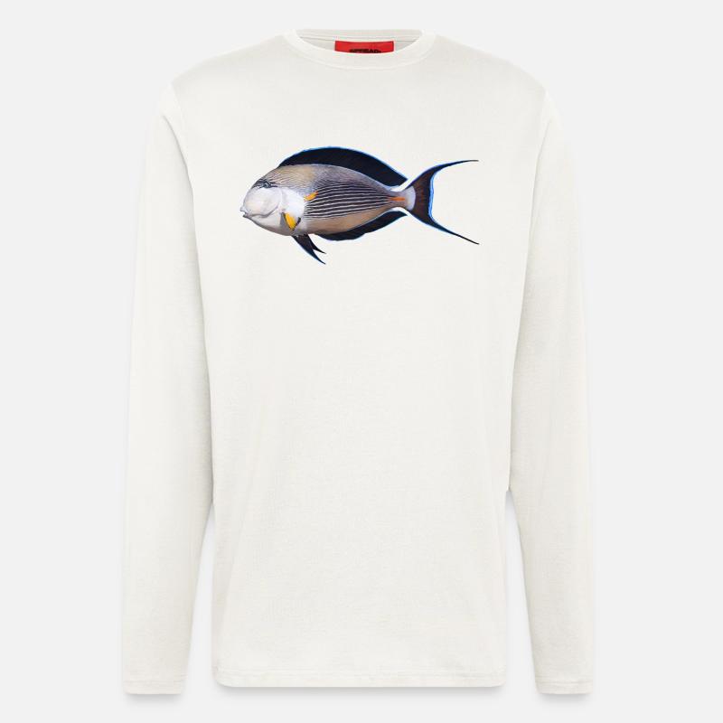 Fisch - Langarmshirt - made by SPREAD  - OFF WHITE