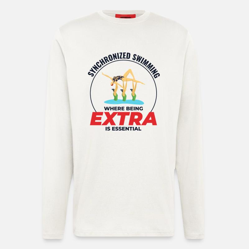 Synchronized Swimming Where Being Extra  - Longsleeve - made by SPREAD  - OFF WHITE