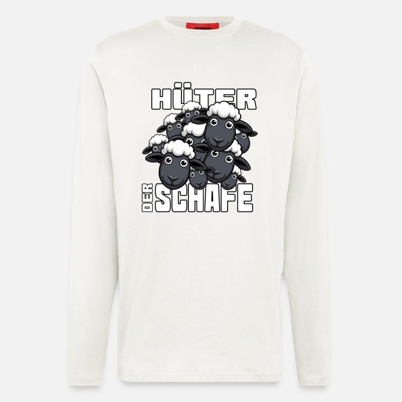Hüter der Schafe - Hirte - Langarmshirt - made by SPREAD  - OFF WHITE