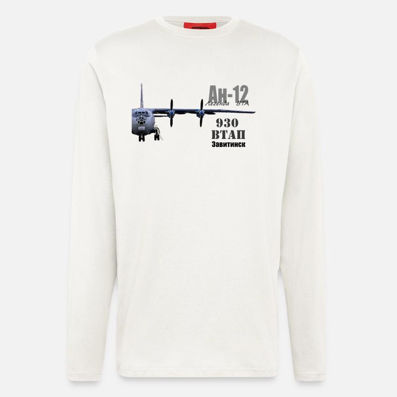 An-12 - Langarmshirt - made by SPREAD  - OFF WHITE