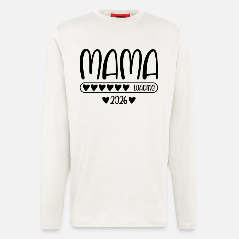 Mama 2026 loading - Langarmshirt - made by SPREAD  - OFF WHITE