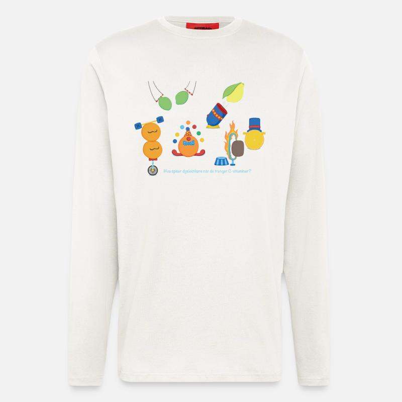 Zirkusfrüchte - Langarmshirt - made by SPREAD  - OFF WHITE