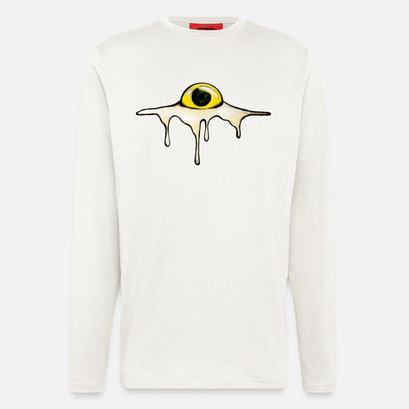 Fried Eye – Sunny Side Creepy - Langarmshirt - made by SPREAD  - OFF WHITE