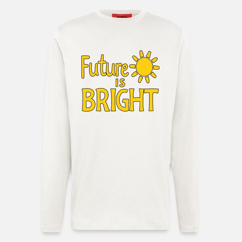 Future Is Bright - Sun - Longsleeve - made by SPREAD  - OFF WHITE