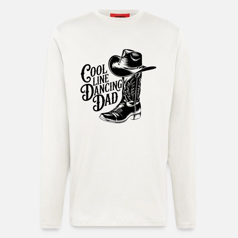 Linedance Papa Cooler Line Dance Papa - Langarmshirt - made by SPREAD  - OFF WHITE