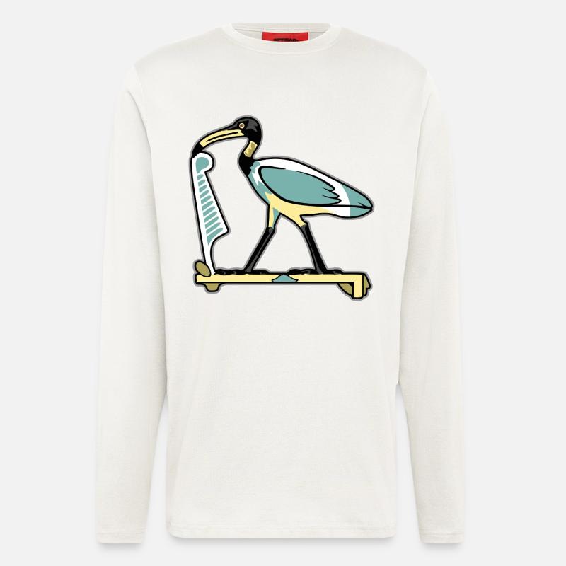 THOTH Egyptian Symbol - Longsleeve - made by SPREAD  - OFF WHITE