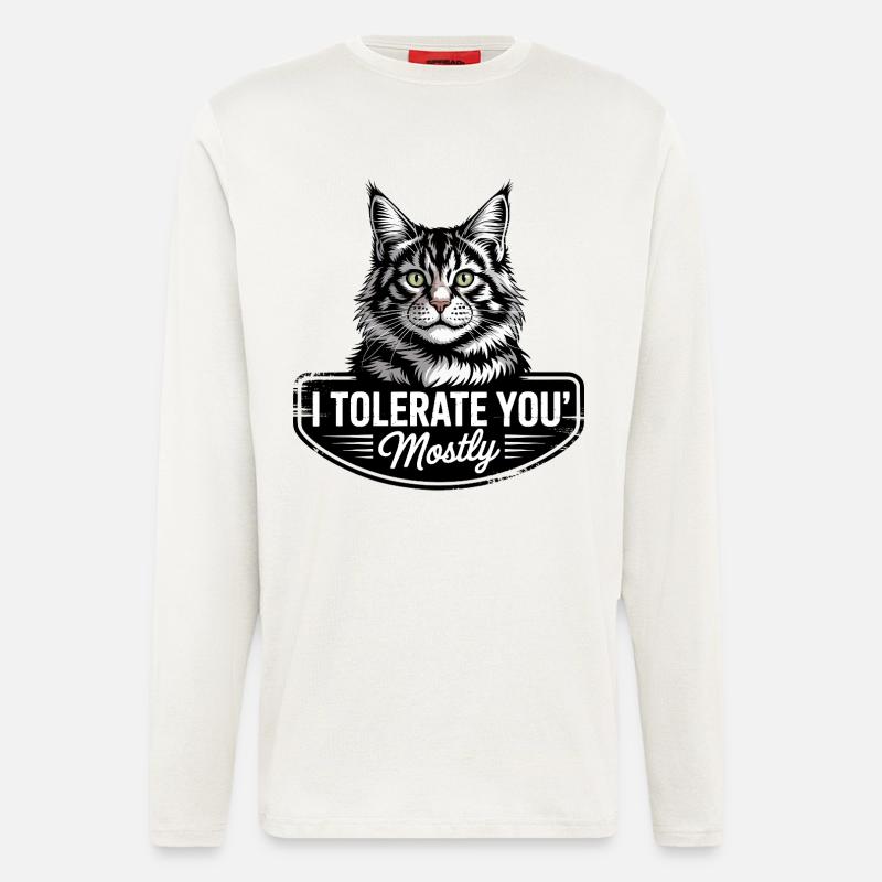 Tolerante Katze - Langarmshirt - made by SPREAD  - OFF WHITE