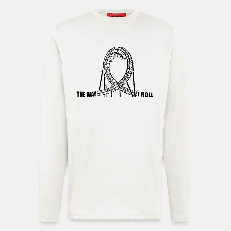 The way I Roll - Achterbahn - Looping - Langarmshirt - made by SPREAD  - OFF WHITE