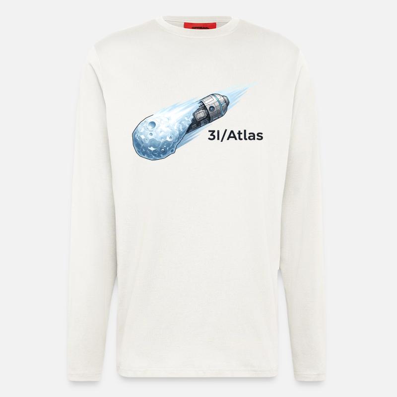 Comet flight through space - Longsleeve - made by SPREAD  - OFF WHITE