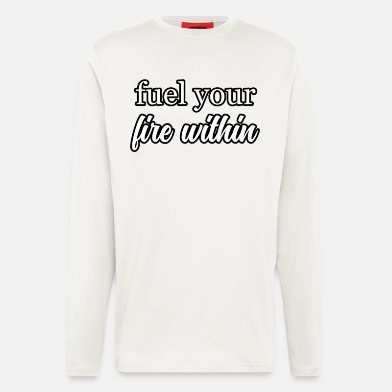 Hustle & Flow Erfolg Mindset Inspiration - Langarmshirt - made by SPREAD  - OFF WHITE