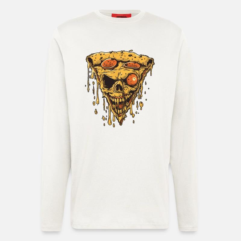 pizza_002 - Langarmshirt - made by SPREAD  - OFF WHITE