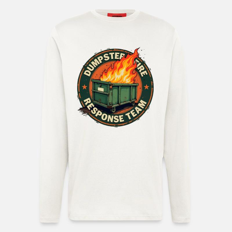 Dumpster Fire - Response Team - Longsleeve - made by SPREAD  - OFF WHITE
