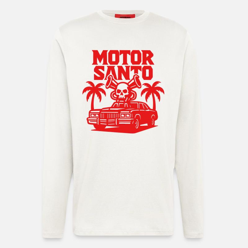 Motorsanto Skull Design - Langarmshirt - made by SPREAD  - OFF WHITE