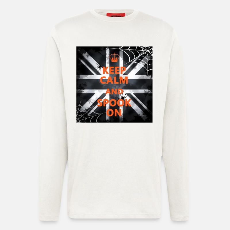 Keep Calm Spook On - Langarmshirt - made by SPREAD  - OFF WHITE