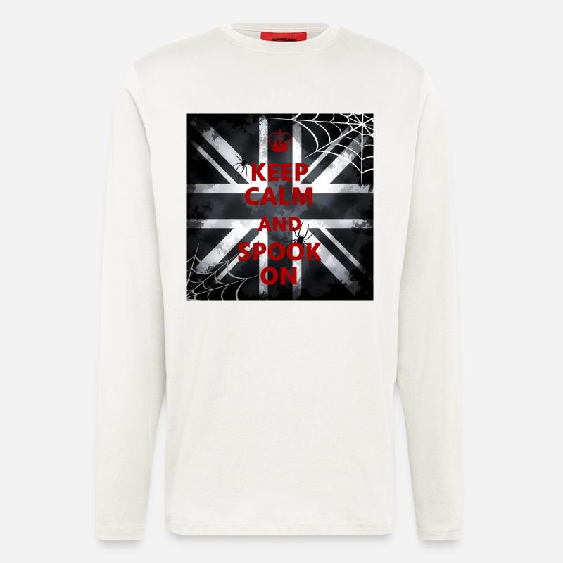 Keep Calm Spook Red - Longsleeve - made by SPREAD  - OFF WHITE