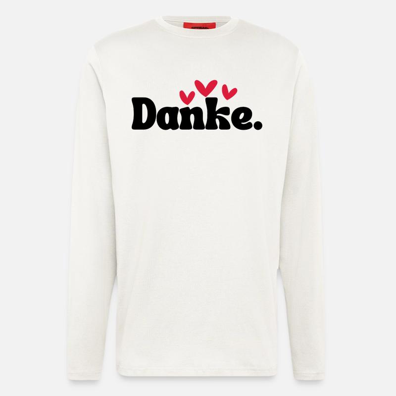 Three Hearts Doodle Pattern - Longsleeve - made by SPREAD  - OFF WHITE