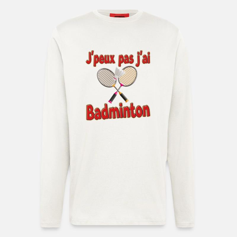 I can't I have Badminton - Longsleeve - made by SPREAD  - OFF WHITE