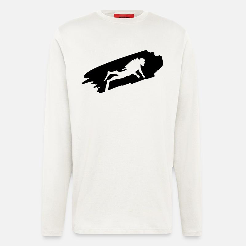 Taucher - Tauchen - Tauch Geschenke - Langarmshirt - made by SPREAD  - OFF WHITE