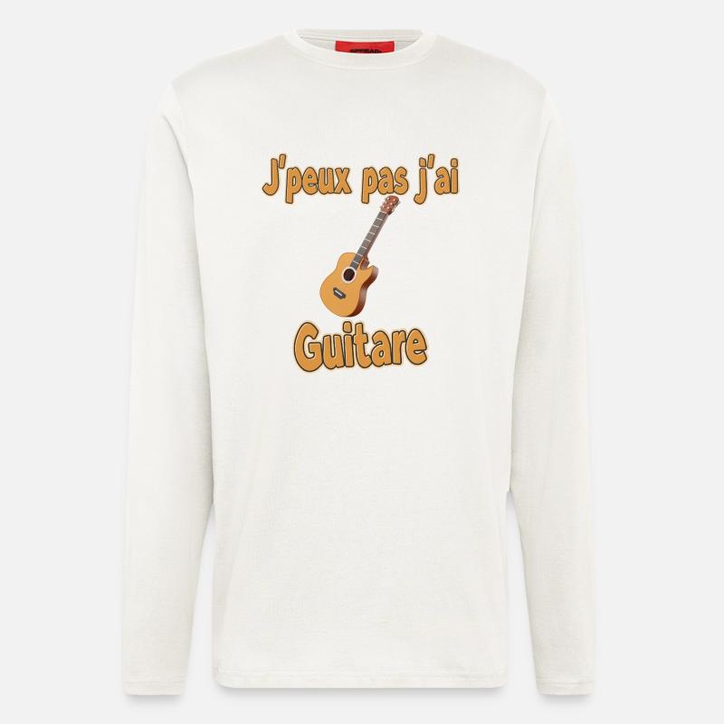 I can't I have guitar - Longsleeve - made by SPREAD - OFF WHITE