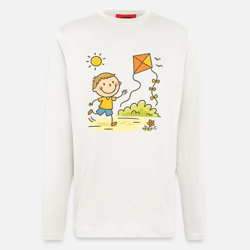 Sunny Day Kite Joy Kid - Langarmshirt - made by SPREAD  - OFF WHITE