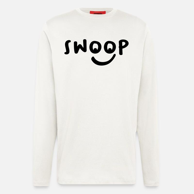 Swoop Gesicht Lachen Geschenk - Langarmshirt - made by SPREAD  - OFF WHITE
