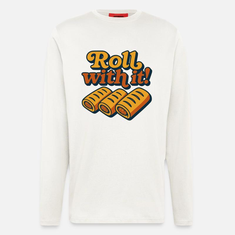 Lass dich darauf ein - Langarmshirt - made by SPREAD  - OFF WHITE