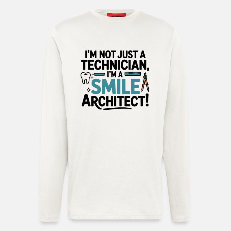 Dental Lab Technician Crown Design  - Longsleeve - made by SPREAD  - OFF WHITE