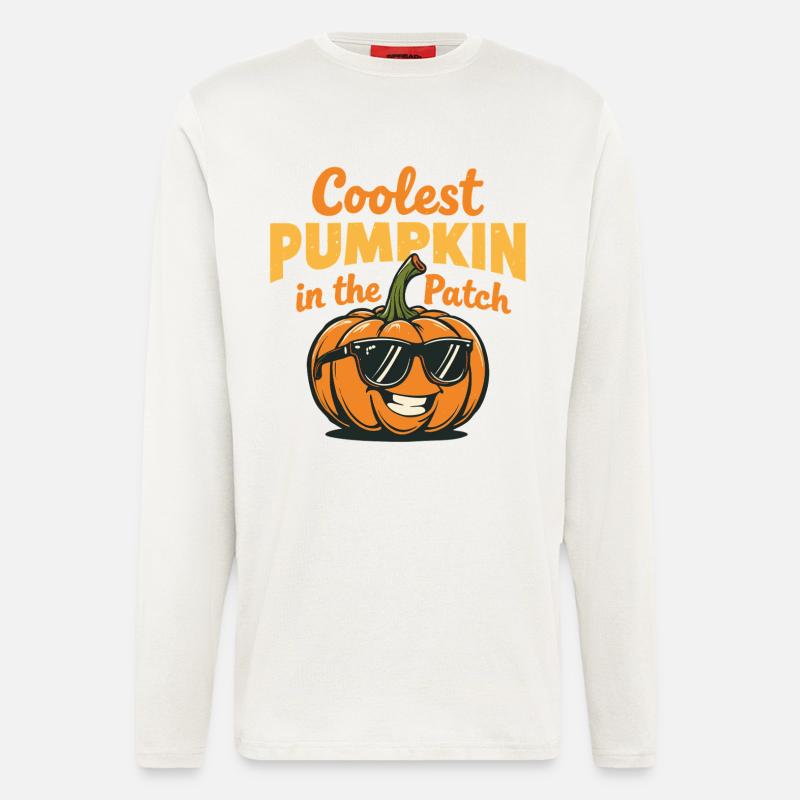 Der coolste Kürbis im Patch - Langarmshirt - made by SPREAD  - OFF WHITE
