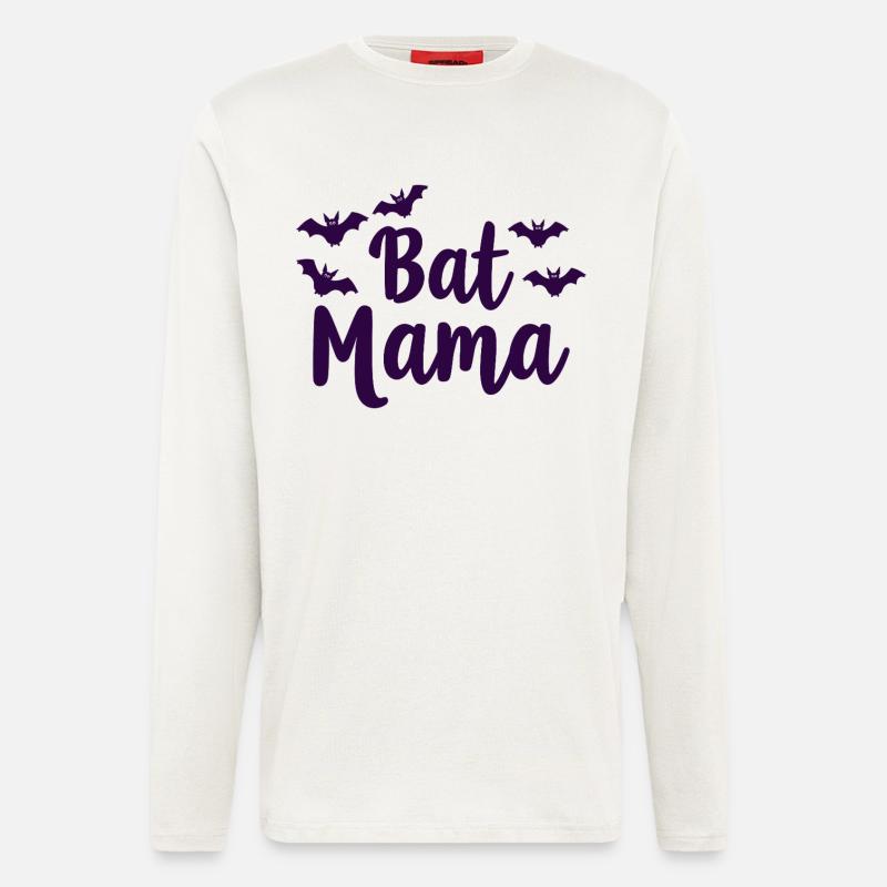 Bat Mama – Bat Mother Statement - Longsleeve - made by SPREAD  - OFF WHITE