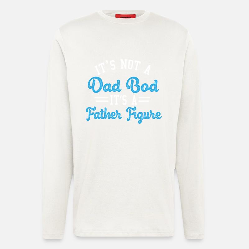 Vaterfigur statt Dad Bod - Langarmshirt - made by SPREAD  - OFF WHITE