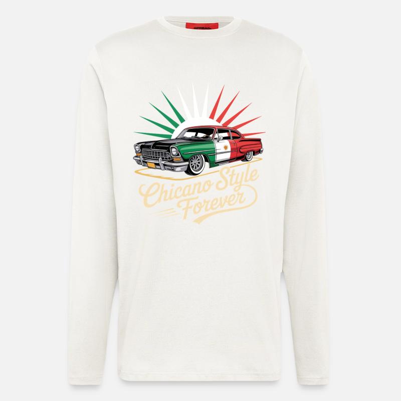Chicano Forever Mexico Pride - Longsleeve - made by SPREAD  - OFF WHITE