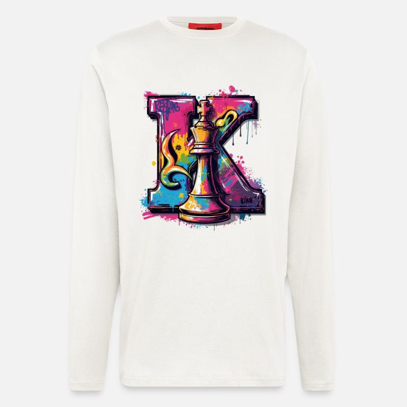 King in Graffiti Artwork Chess - Longsleeve - made by SPREAD  - OFF WHITE