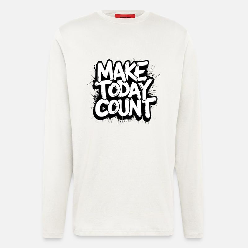 Make Today Count - Longsleeve - made by SPREAD  - OFF WHITE