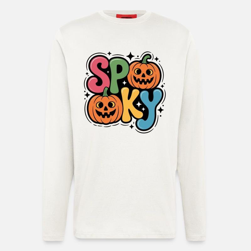 Spooky Pumpkin Pop Lettering - Longsleeve - made by SPREAD  - OFF WHITE