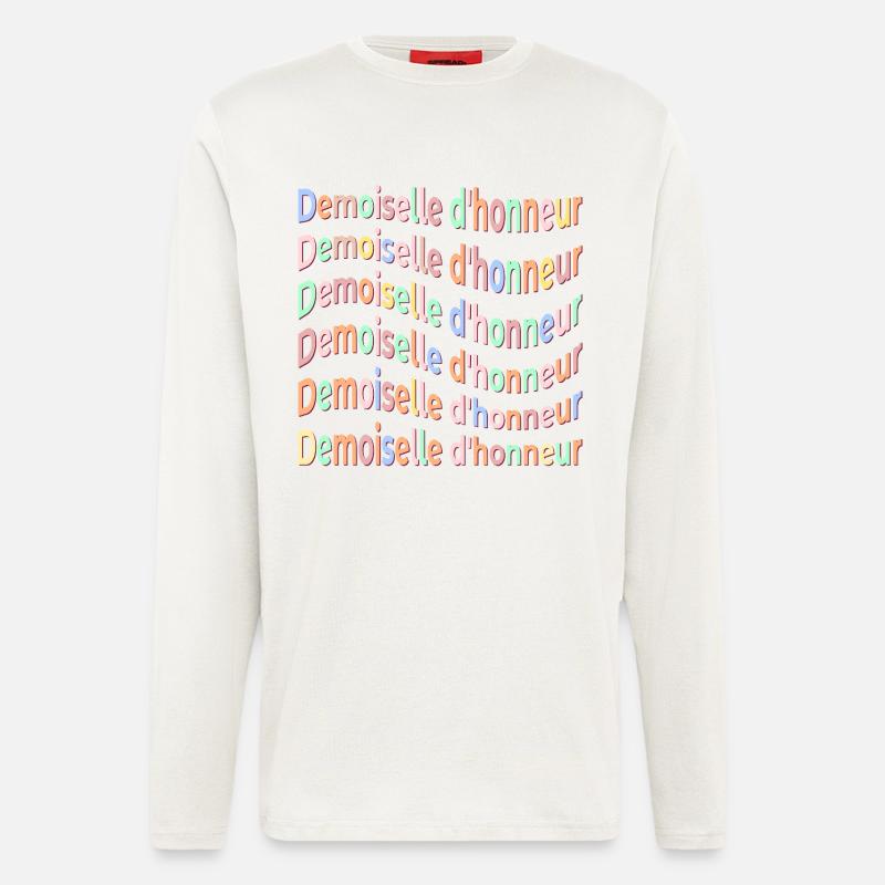 Brautjungfer Freunde Braut - Langarmshirt - made by SPREAD  - OFF WHITE