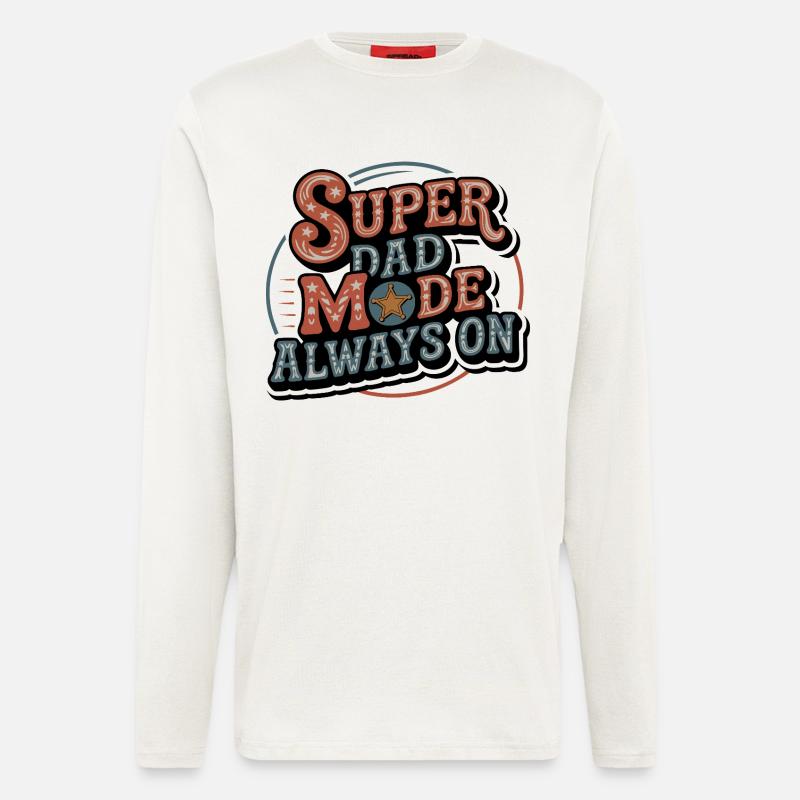 Superdad Mode Always On - Longsleeve - made by SPREAD  - OFF WHITE