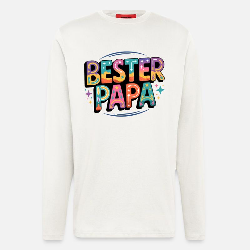 Bester Papa - Langarmshirt - made by SPREAD  - OFF WHITE