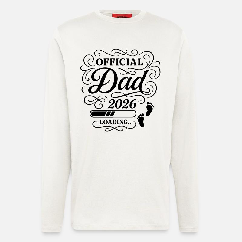 Dad 2026 Dad Loading Paternity - Longsleeve - made by SPREAD  - OFF WHITE