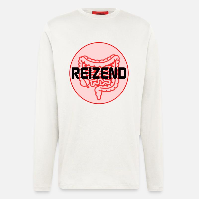 IRRITATING BOWEL IRRITABLE BOWEL SYNDROME - Longsleeve - made by SPREAD  - OFF WHITE