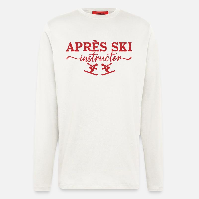 Après Ski Instructor Skilehrer - Langarmshirt - made by SPREAD  - OFF WHITE