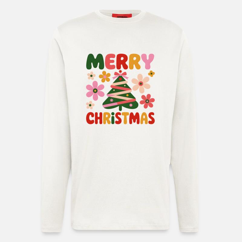 Merry Christmas  - Langarmshirt - made by SPREAD  - OFF WHITE