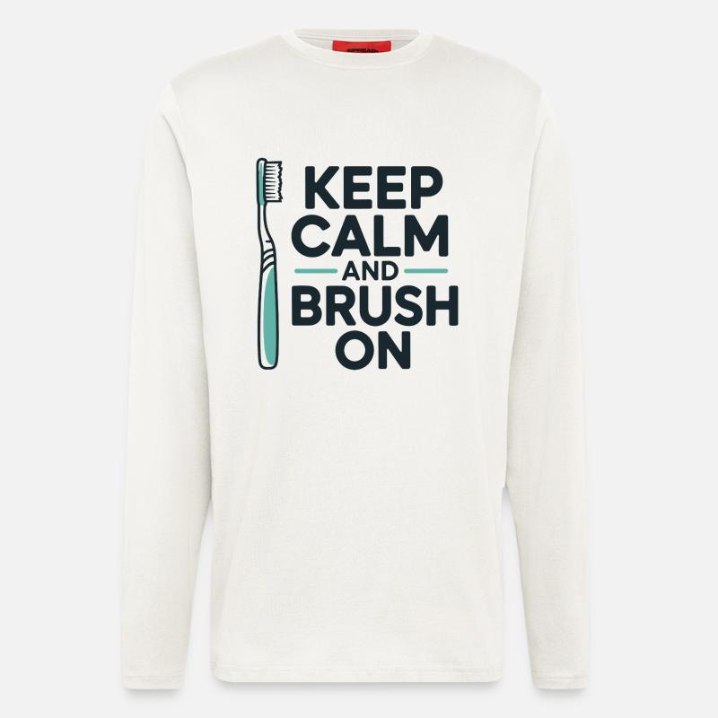 Zahntechniker Getriebe Getriebe Design - Langarmshirt - made by SPREAD  - OFF WHITE