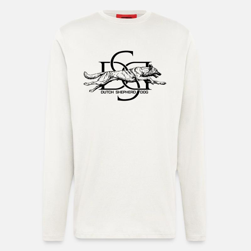 Dutchie - Holländischer Schäferhund - Langarmshirt - made by SPREAD  - OFF WHITE