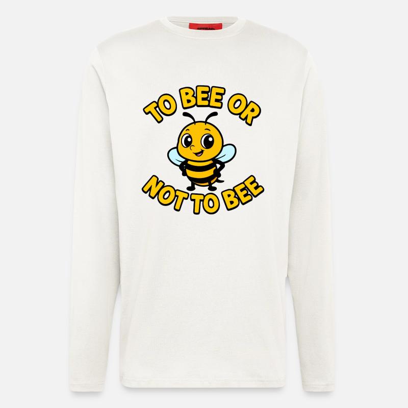 Biene oder nicht Biene - Langarmshirt - made by SPREAD  - OFF WHITE