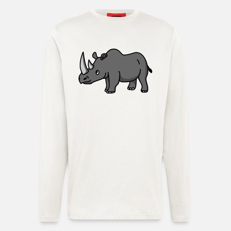 Nashorn - Langarmshirt - made by SPREAD  - OFF WHITE