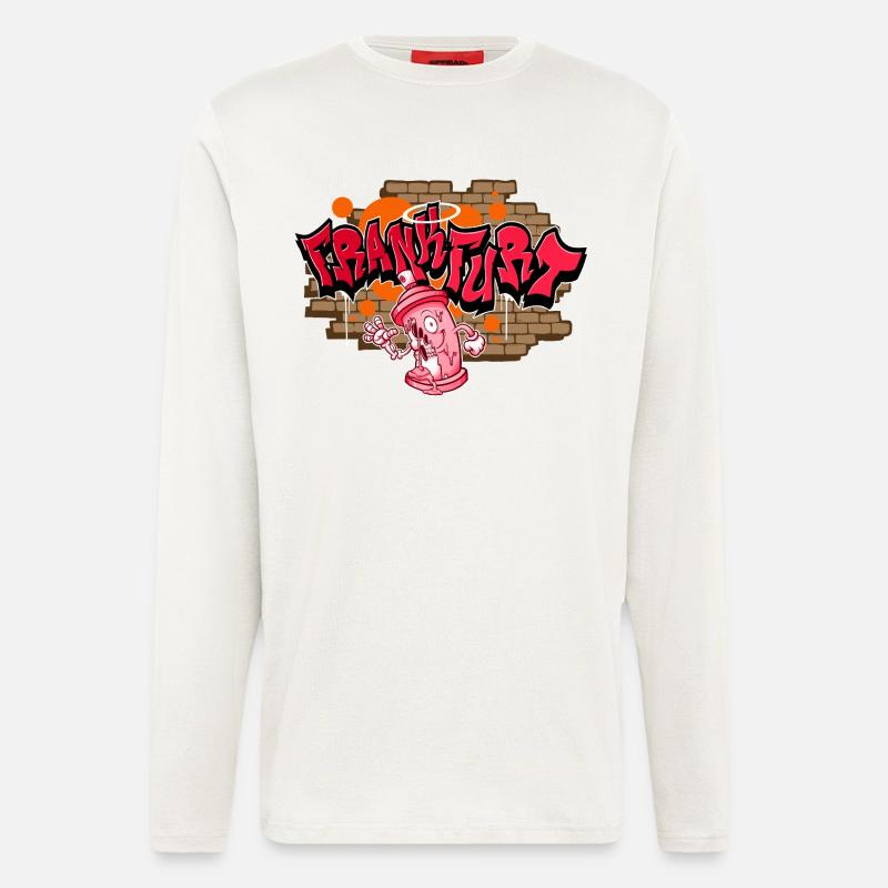 Frankfurt Graffiti - Langarmshirt - made by SPREAD  - OFF WHITE