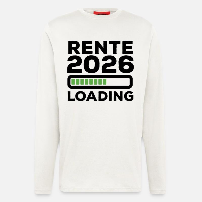 Pension 2026 loading - Retirement - Pension - Longsleeve - made by SPREAD - OFF WHITE