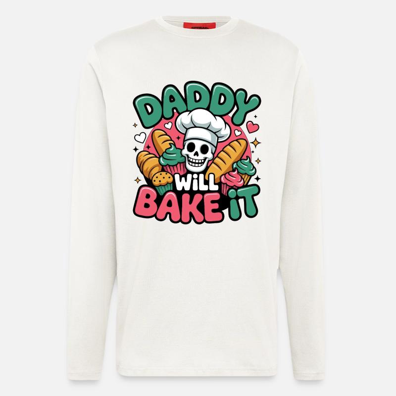 Daddy Will Bake It - Longsleeve - made by SPREAD  - OFF WHITE