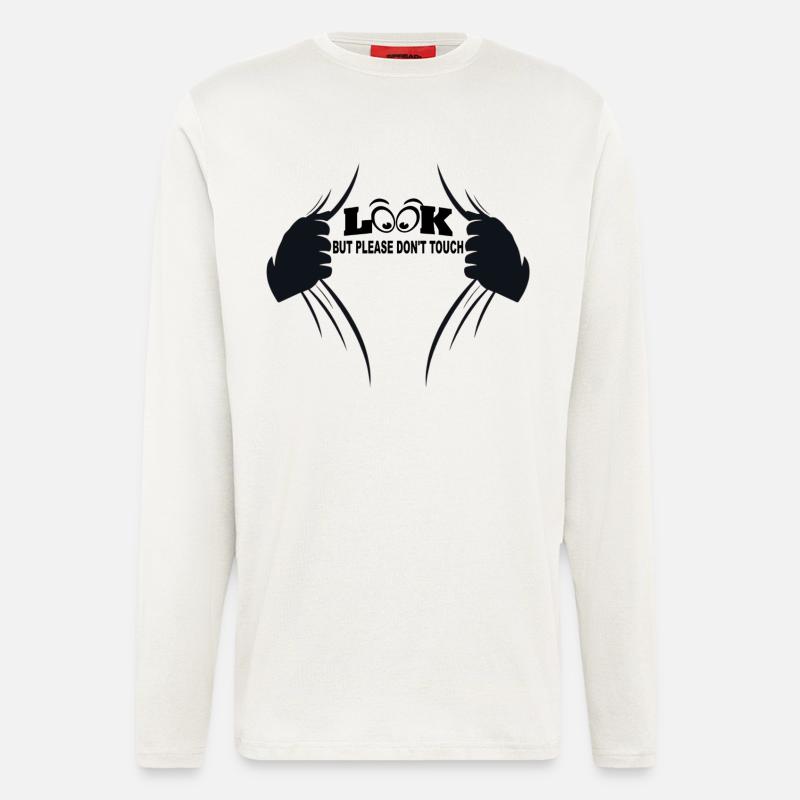 Look but please don't touch - Longsleeve - made by SPREAD  - OFF WHITE