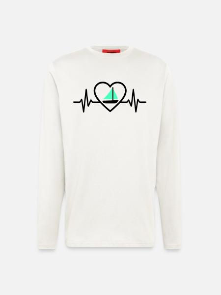 Heart Sailing – Passion Boat - Longsleeve - made by SPREAD  - OFF WHITE